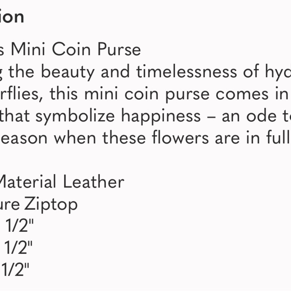 NWT Leather Brighton Hamptons Mini Coin Pouch Floral Butterfly - Picture 6 of 6